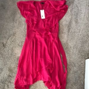 Fuchsia cami ruffle mini.